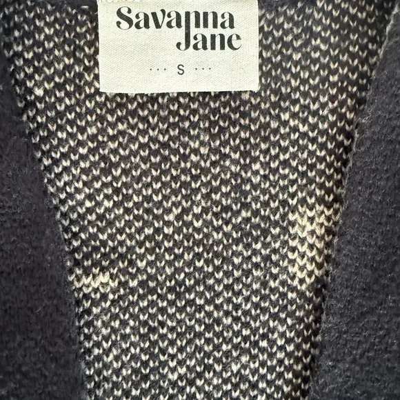 Black and Tan Cardigan - Picture 3 of 6